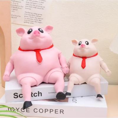 Игрушка для снятия стресса TPR Squishy Pig, наполненная песком, сенсорные игрушки для взрослых и подростков, забавные сжимаемые сенсорные игрушки