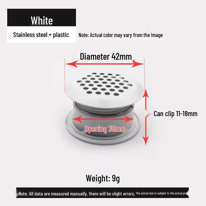 Круглая вентиляционная крышка из нержавеющей стали для обувных и кухонных шкафов