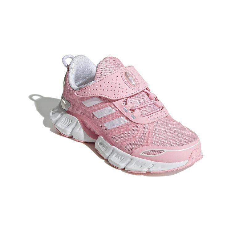 Adidas Breeze Series Comfortable Non-Slip Shock Absorbing Durable Low-Top Kids Running Shoes Kids Running Shoes Pink Gray GZ4024