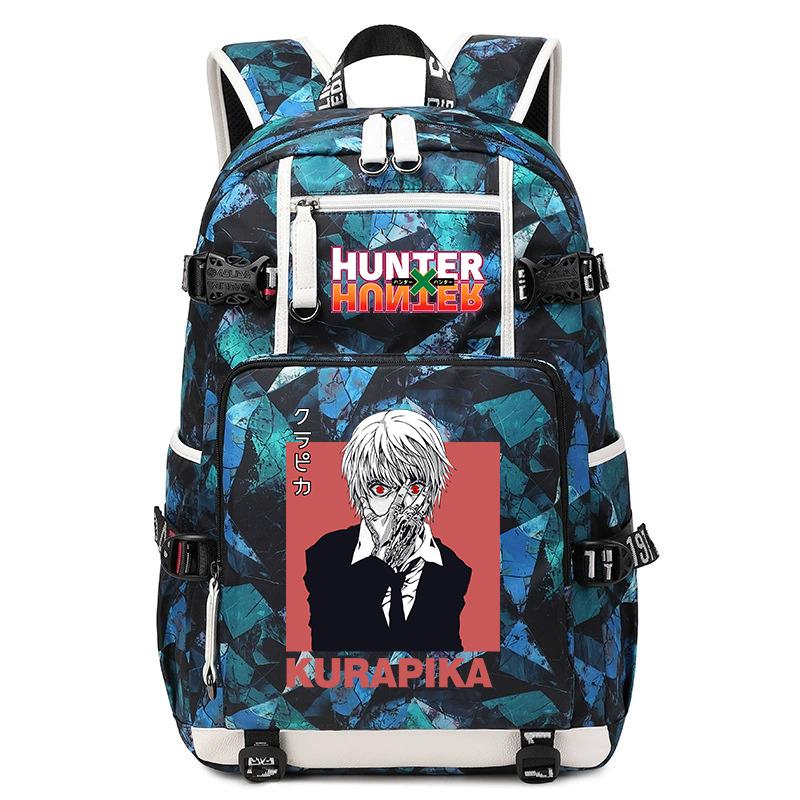 Школьный рюкзак Hunter Anime, большая вместимость, легкий, для учеников, для мальчиков и девочек, для повседневного использования