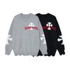 Unisex Oversized Knit Sweater With Cross Jacquard Retro Streetwear Style Warm Loose Fit Winter