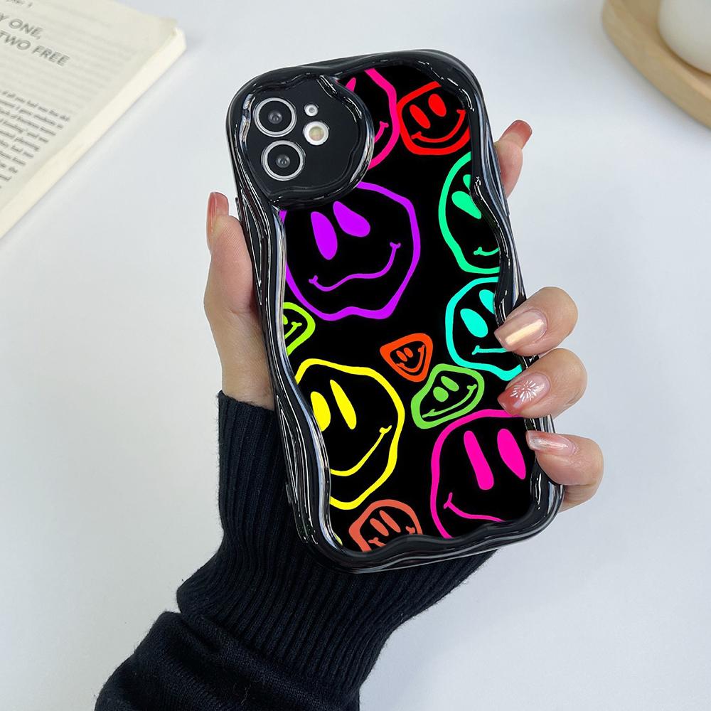 Ae88 Lovely Smiley Art Protective Phone Cases for Samsung S23 S24 Ultra A55 A14 A25 A13 Infinix Hot 40 Pro Tecno Spark 20C Wave TPU Back Cover