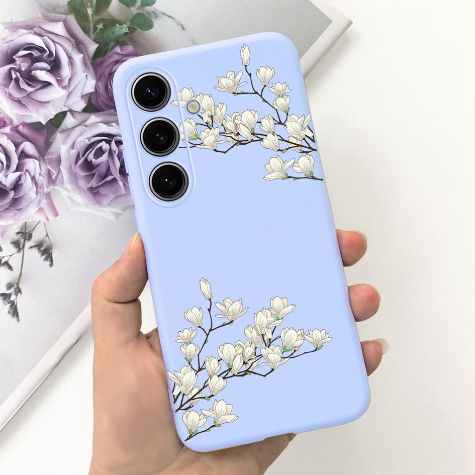 Чехол для Samsung Galaxy S24 Plus Милый Желтый Утенок Астронавт Матовый Силиконовый Мягкий Чехол для Samsung S 24 S24 Ultra S24+ 5G Funda
