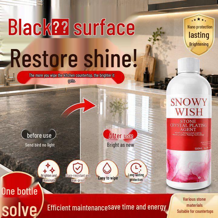 New Stone Crystal Agent: Tile Brightening & Polishing Paste for Restoring Quartz and Glazed Surfaces