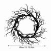 Artificial Twisted Twigs Halloween Black Branch Garland Wall-Mounted Halloween Spooky Wreath  Bar