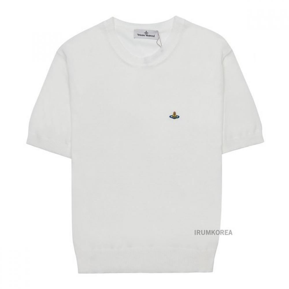Vivienne Westwood Men Orb Logo Short Sleeve Knit 2701002g Y003f A401