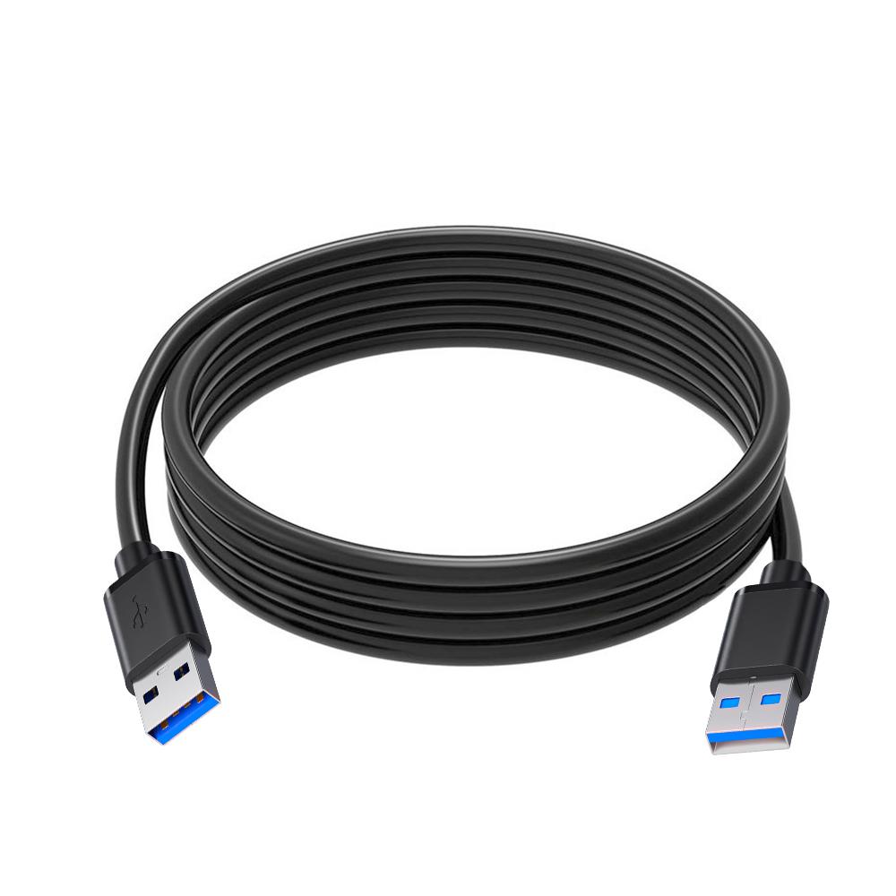 High Speed USB 3.0 Male to Male Extension Cable Type A 1M 2M for TV Box Hard Drive PC Laptop, Backward Compatible with USB 2.0