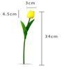 5PCS 34cm Decorative Fake Flowers PU Wedding Bridal Tulip Bouquet Artificial Tulip  Wedding Backdrop