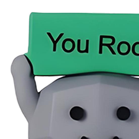 Pocket Hug Motivational Stone with Positive Card Emotional Support Rubber Mini You Rock Ornament Decoration Inspirational Gift