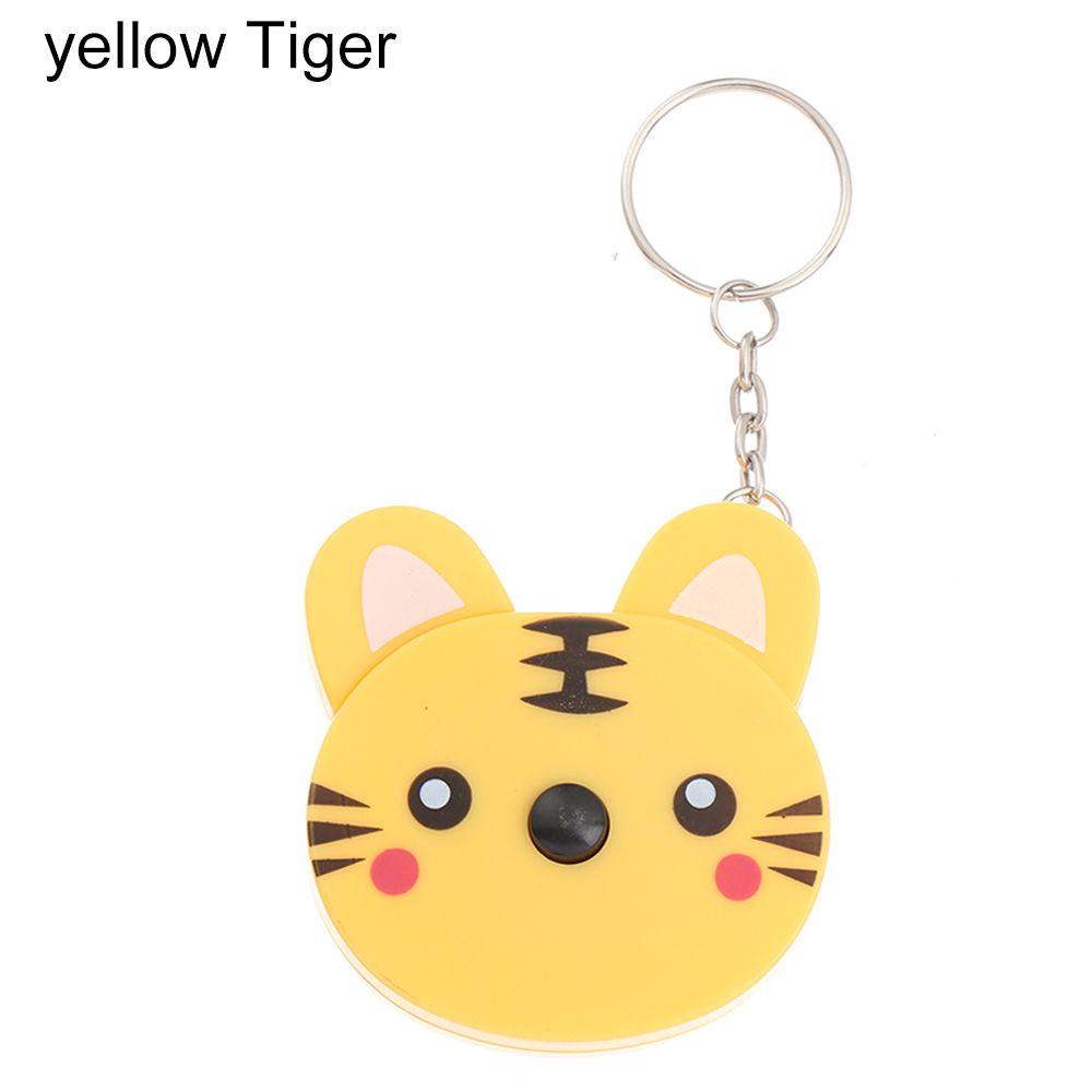 Брелок для шитья, измерительная линейка с изображением животных из мультфильмов, измерительная линейка с автоматической растяжкой