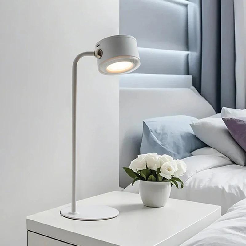 Charging Touch LED Table Lamps Double Sided Circular Iuminous Atmosphere Magnetic Wall Light Three Color Dimming Table Lamp