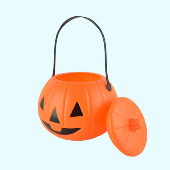 Halloween Pumpkin Bucket Treat-or-Trick Candy Box Party Props Festive Atmosphere Enhancer Fun Home Office Decoration