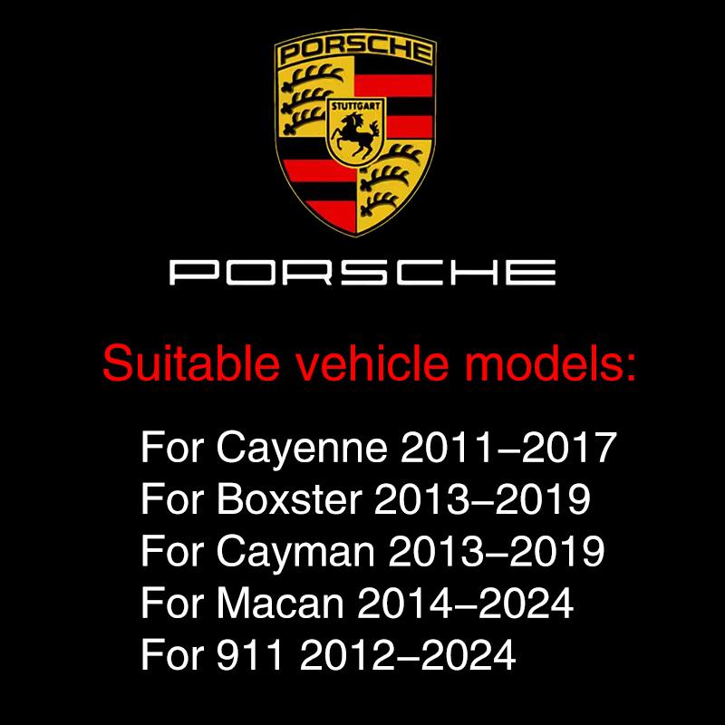 2 шт. Светодиодные проекторные лампы для дверей автомобиля, декоративный атмосферный свет Для Porsche Cayenne Panamera Macan 911 718 Taycan Boxster Cayman
