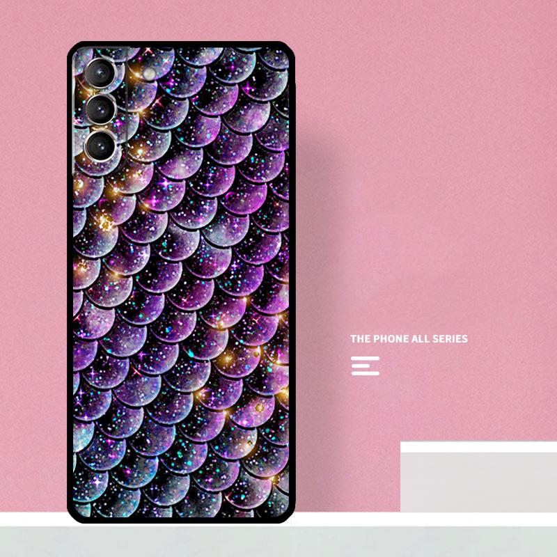 Чехол для телефона 'Чешуя хвоста русалки' для Samsung Galaxy S24 S26 Ultra S20 S21 S22 S23 S25 Plus S10 S25 FE Чехол Coque
