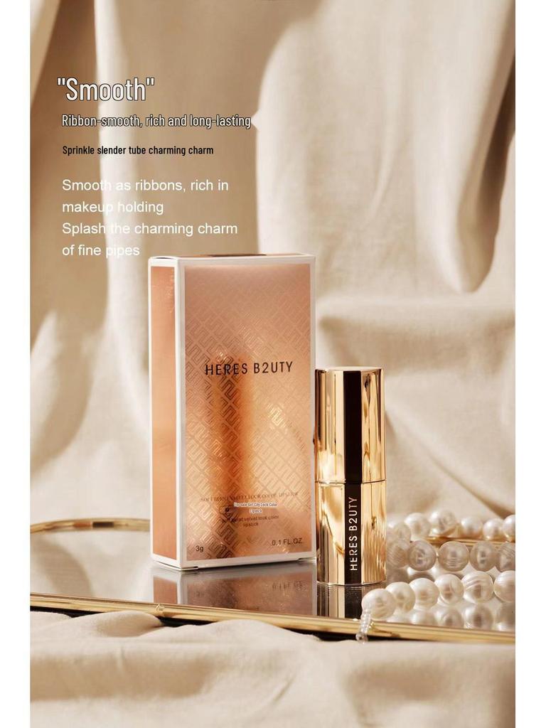 Huris Soft Focus Velvet Lipstick – Матовая, Не сушит, Не липкая, Идеально для вечеринок