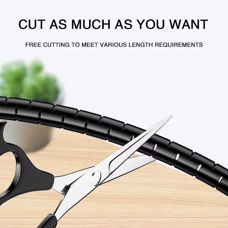 2M 16/10mm гибкий спиральный кабель, защитный кабельный органайзер, защитная трубка для компьютерного шнура, зажим для органайзера, инструменты для управления