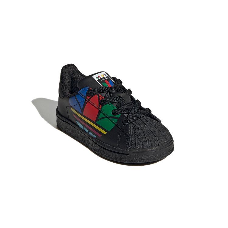 adidas Originals Pure E Синтетическая кожа Ретро Прочные Дышащие Низкие Кроссовки для ходьбы Детская обувь Черный FW4018