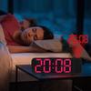 Проекционный будильник с питанием от USB, TEMP, дата, ночной режим, отключение питания, память, настольные часы, 2 режима отображения, 12 ч/24 ч, светодиодные цифровые часы