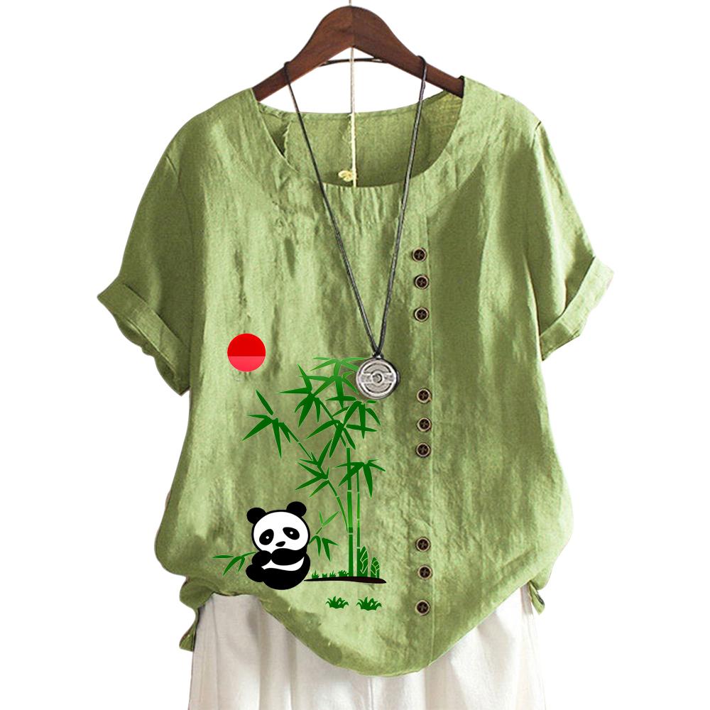 Женский хлопковый повседневный топ с круглым вырезом и короткими рукавами, 11 цветов