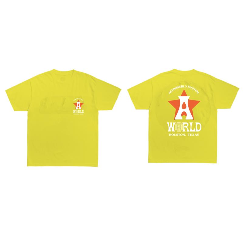 New Arrivals Cactus Jack ASTROWORLD T Shirt Men Women HOUSTON LIVE Print T-Shirts Hip Hop Short Sleeves Swag Tops