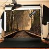 Railway Landscape Backdrop for Studio,Live Streaming,Parties Decor,Bedroom,Office,Background Tapestry
