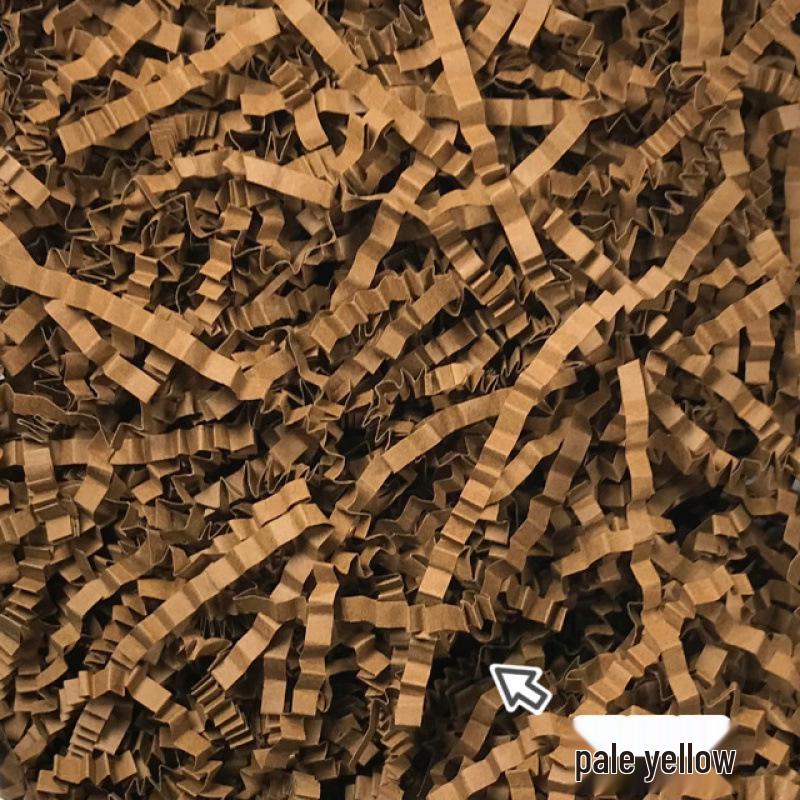 High-End Raffia Gift Box Filler - Shockproof Crepe Paper Shredded for Fruit & Wine Packaging