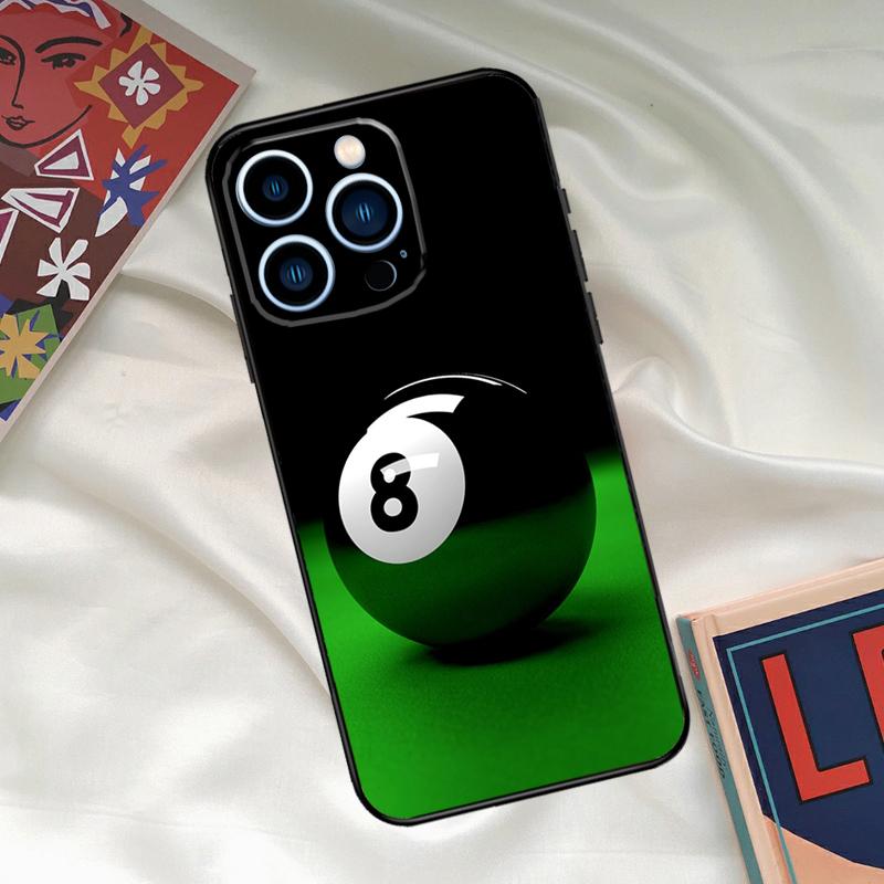 Eight Ball Phone Case For iPhone 15 14 12 11 13 16 17 Pro Max 15 16 Plus 13 Mini 16e 17 Air Funda Cover