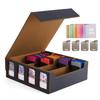 Deck Case Trading Card Case Card Case Storage Box Display Slot Divider Board with Card Stopper Be Used for MTG Various Card Interior 3000+ "Can