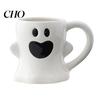 Ceramic Fantasy Drinkware Halloween Mug Cute Ghost Pumpkin Cup Reusable Spooky Handmade Coffee with Lid Unique Party Gifts With
