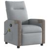 VidaXL Reclining Massage Armchair Light Grey Fabric 4104844