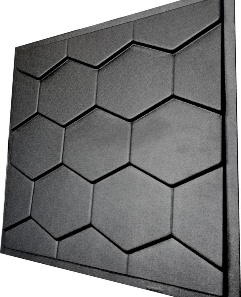 3D Wall Panel Mold for Gypsum, Plaster or Concrete Tile for Decorative Wall Panels 'Roof'