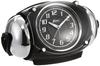 Будильник аналоговый громкий звонок PYXIS RAIDEN черный металлик NR438K SEIKO