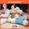 Toy Removable Plush Lumbar Cushion With Cartoon Animal Pattern Chair Decor Doll