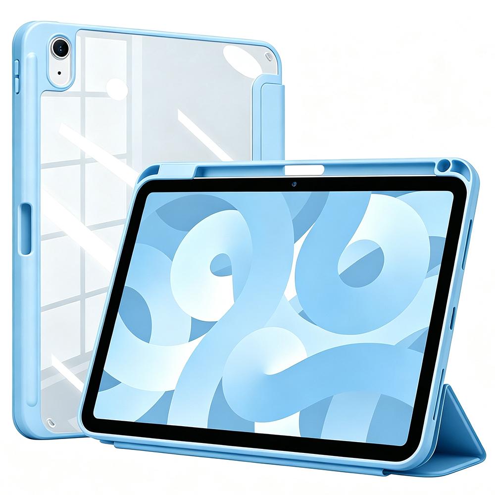 For iPad A16 10th 11th Generation 10.9 11 / Magnetic Pencil Tablet Case, Trifold Flip Stand Smart Cover, Auto Wake/Sleep