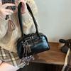 Trend Niche Underarm Bag Commuter Handbag Women's 2024 New Simple Retro Bowling Bag Versatile Shoulder Bag