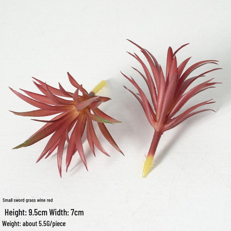 Mini Flocking Artificial Succulent Bonsai for DIY Wall Decor