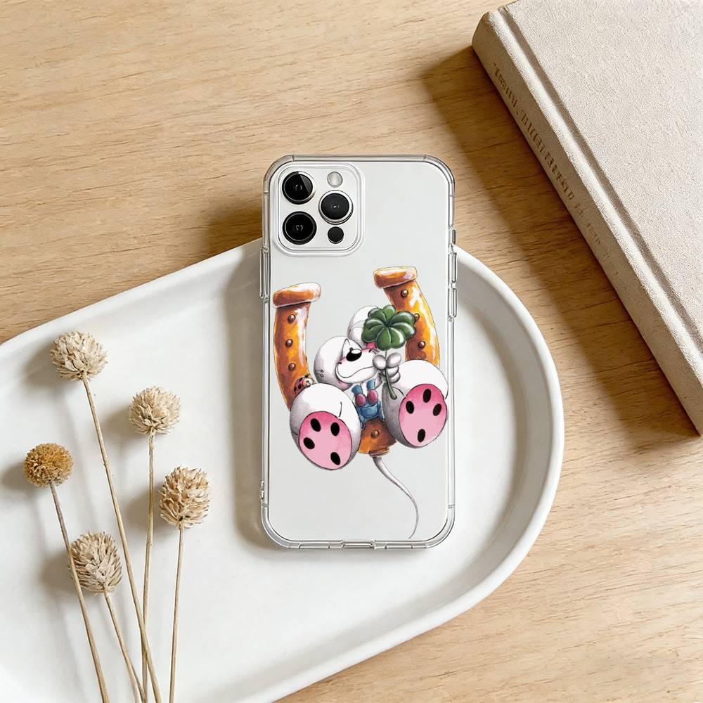 Мультяшный Чехол Diddls Mouses для Телефона iPhone 17 16 15 14 13 12 11 Mini Pro Max Plus Прозрачная Крышка