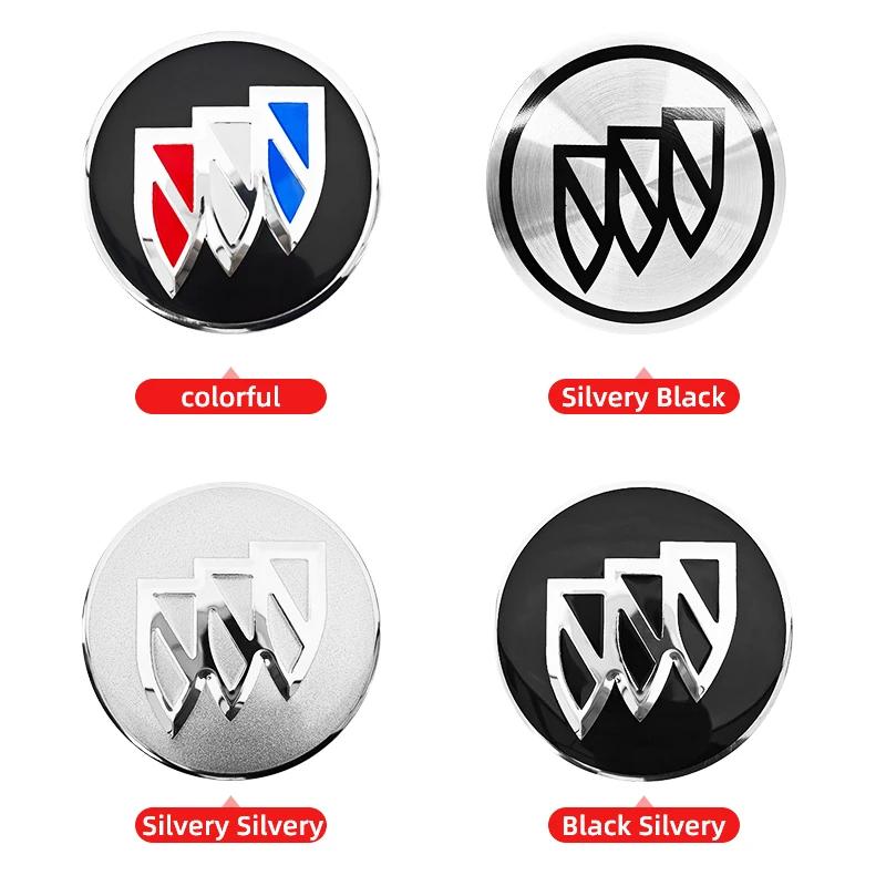 RFG3 4pcs 3D 56mm 60mm 65mm Car Wheel Hub Centre Cap For Buick Badge Emblem Hub Center Cover Car Logo Sticker Styling Accessories