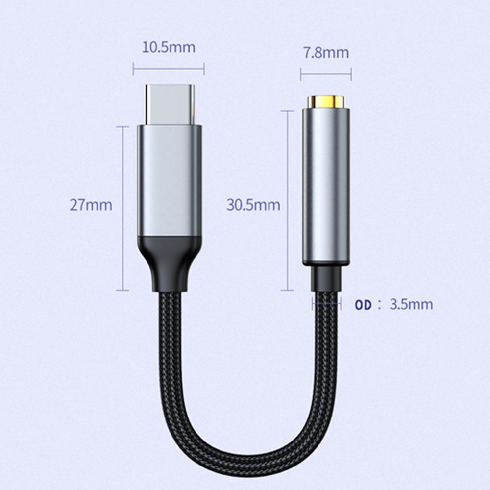 Converter Type C To 3.5mm Jack Headphones Adapter Digital Decoder Audio Adapter Earphone Amplifier