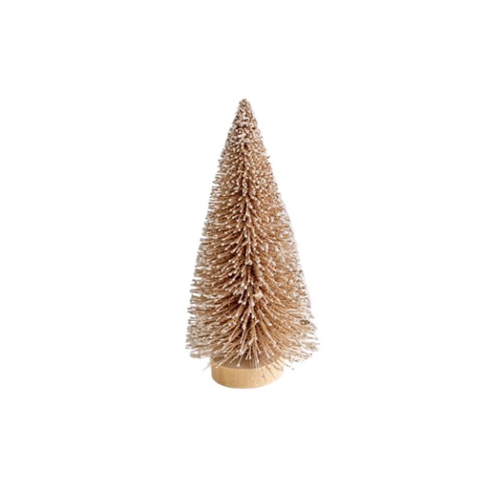 15/20/25cm Christmas Small Snowy Tree Plastic Artificial Pine Tree  Hotel Office Decor