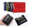 Women Leather Coin Purse Female Short Wallet 3 Zipper Coin Purses Card Holder Waleet