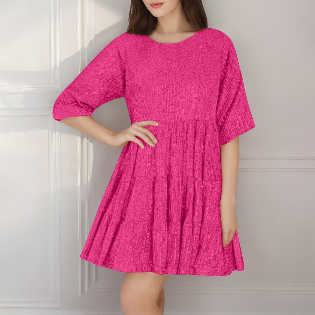 Женское модное однотонное платье с большим высоким воротом и длинными рукавами