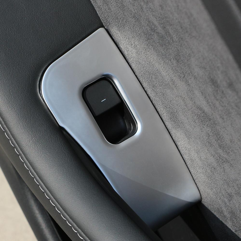 For Tesla Model 3 2017-2022 Car Door Window Glass Lift Button Panel Trim Cover Window Control Button Switch Decorative Sticker