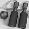 Cordless Jump Rope Double Bearing Weighted Skipping Rope Fitness Exam Jump Rope for Adult Student Children Black