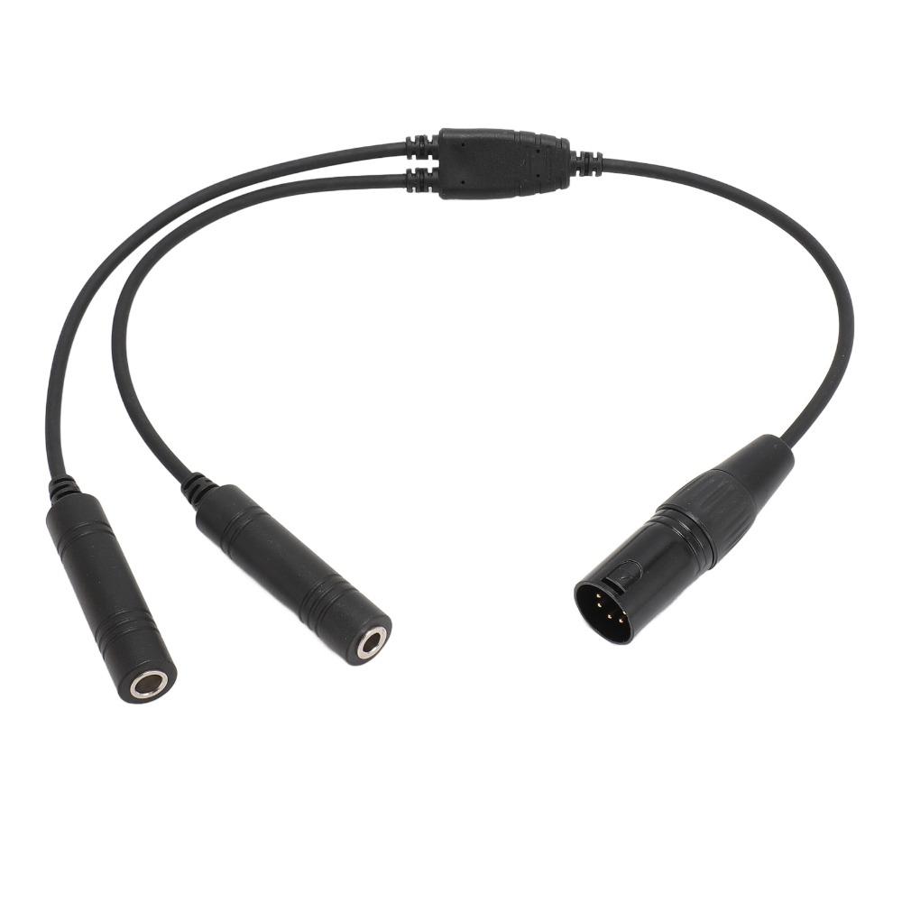Dual Plug GA Dual Plug Adapter for Airbus 5 Pin XLR Adapter for PJ-068/PJ-055 General Aviation