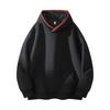 Men's Loose Solid Color Hooded Pullover Hoodie Large-sized Fashionable Casual Sports Hoodie Jacket