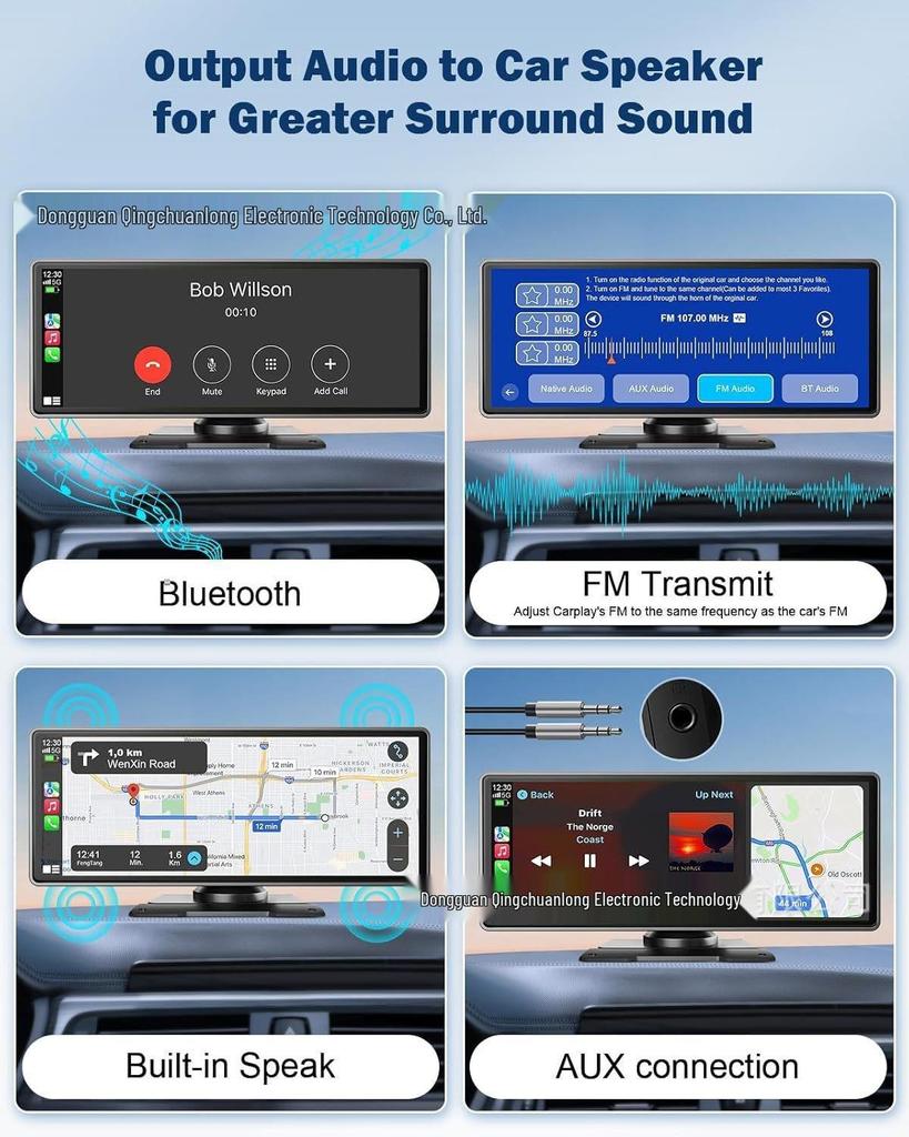 10.26" Навигация CarPlay и 4K Двойная видеорегистратор с изображением заднего вида