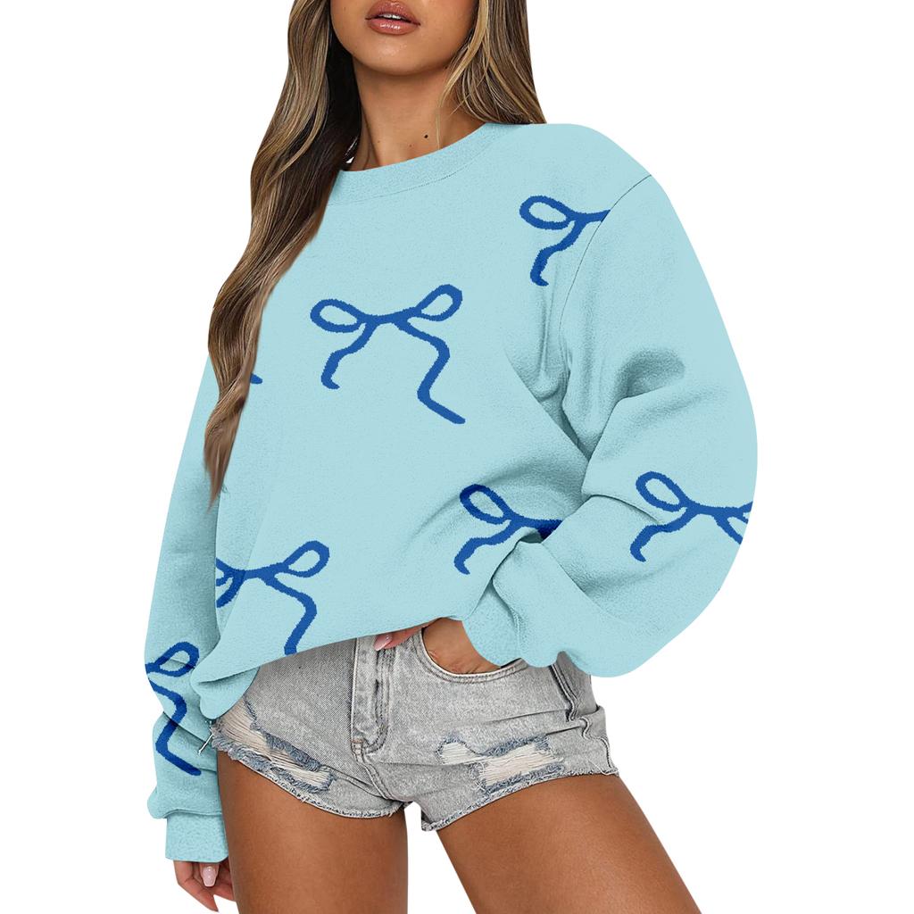 Women  Tops Women's Long Sleeve Sweatshirt Casual Crewneck Loose Fit Pollover Fleece Tops
