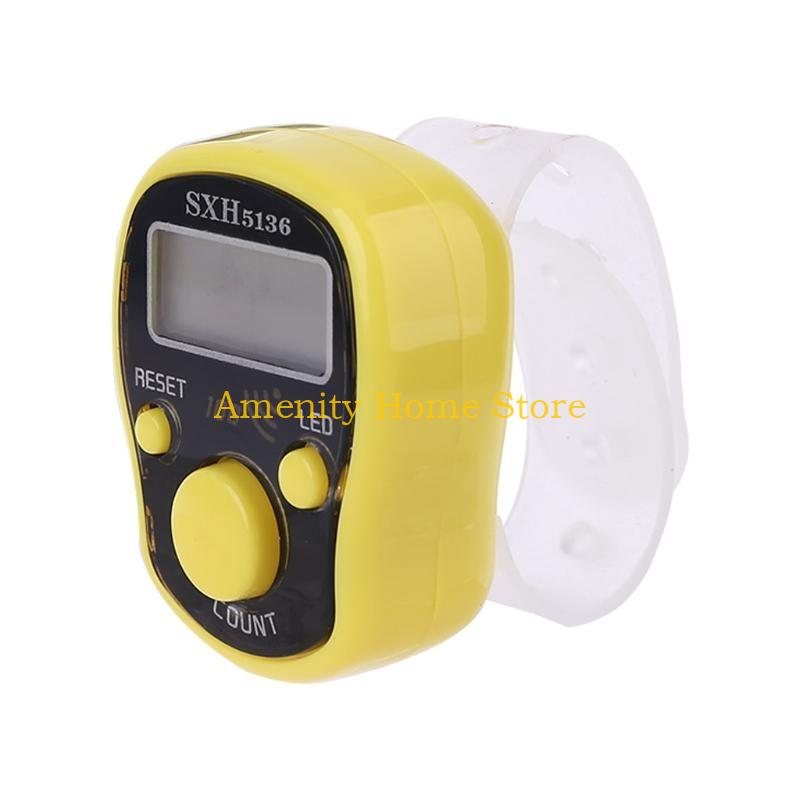 F26C Portable Wrist Digital Electronic Counter with LED Light and Sound Manual Reset Decompression Relaxation Finger Tool