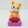 Lucky Cat Cat Fortune Decor Ornaments Bobblehead Cat Figurines Vivid And Lovely Solar Powered Lucky Cat Car Decoration